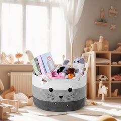 Zopeal cat basket toy storage use in living room or playroom