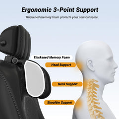 zorunowa headrest 180-degree adjustable feature for personalized neck support