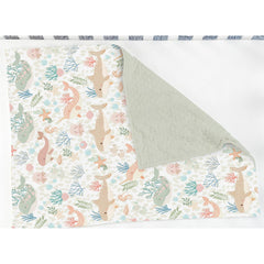 ZoUbqchY Girly Whale blanket folded emphasizes compact portability