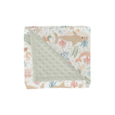 ZoUbqchY Girly Whale blanket front view highlights plush warmth for newborn sleep