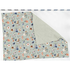 ZoUbqchY goat boho floral blanket back dotted pattern view for cozy naps