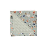 ZoUbqchY goat boho floral blanket front view for cozy newborn swaddling and crib comfort