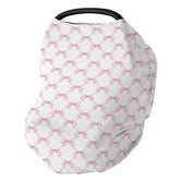 ZoUbqchY pink bows cover front shows soft pastel fabric for privacy