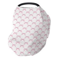 ZoUbqchY pink bows cover front shows soft pastel fabric for privacy