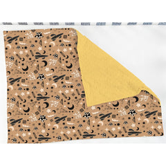 ZoUbqchY vintage western baby blanket totem-design enhances cozy playtime