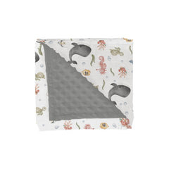 ZoUbqchY whale image on watercolor sea-animals blanket for cozy naps