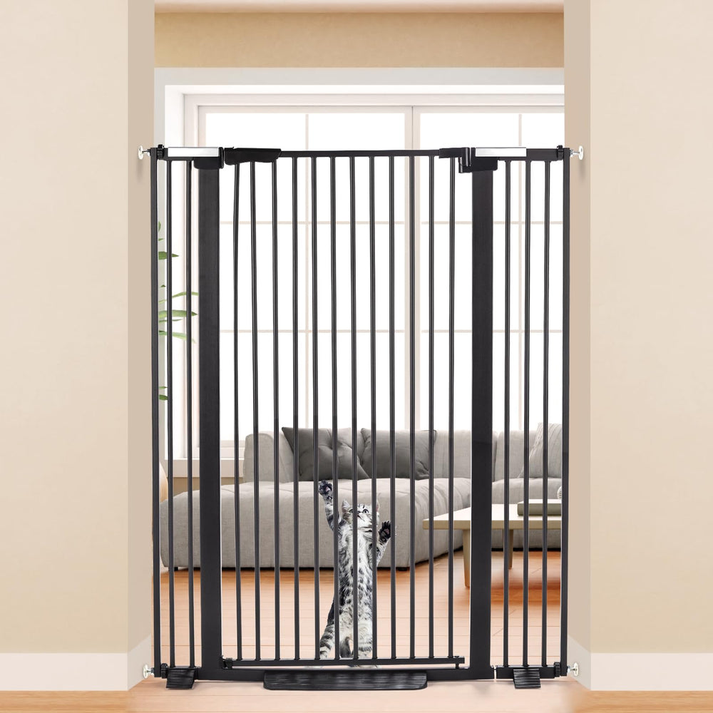 ZOUTEX cat gate full view shows tall containment for doorways