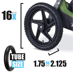 ZOZOZO Bob rear tube durable rubber supports long-distance jogging.