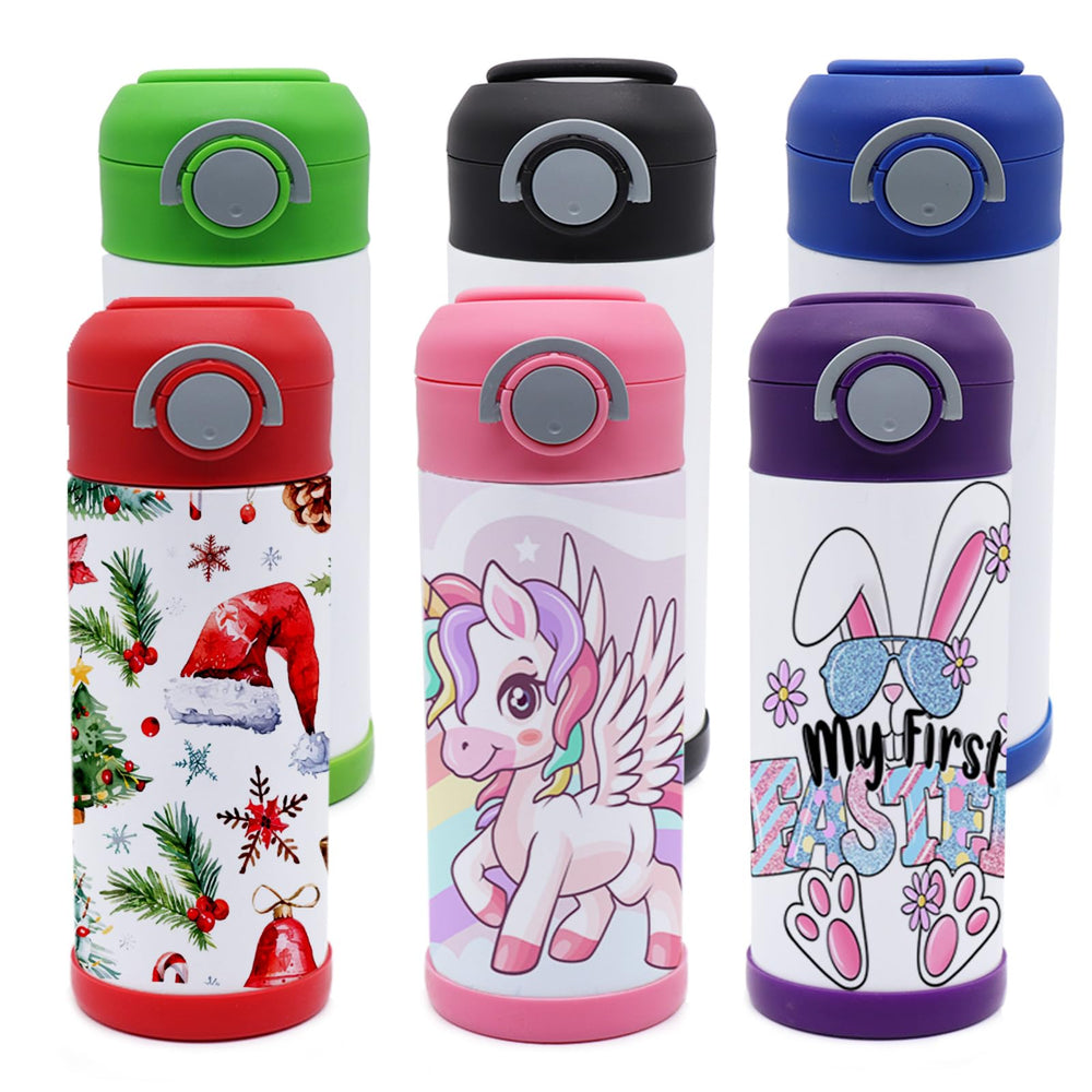 ZREGGUR 6-pack sublimation tumbler front view shows mixed colors for personalization