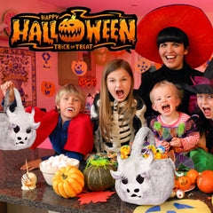 ZRPSIZP plush basket perfect for candy display at Halloween parties.