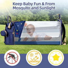 ZRSUN diaper bag backpack USB port lets you charge devices on the go