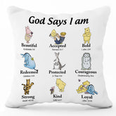 zsatuiy Winnie pillow cover front view ideal for nursery decor