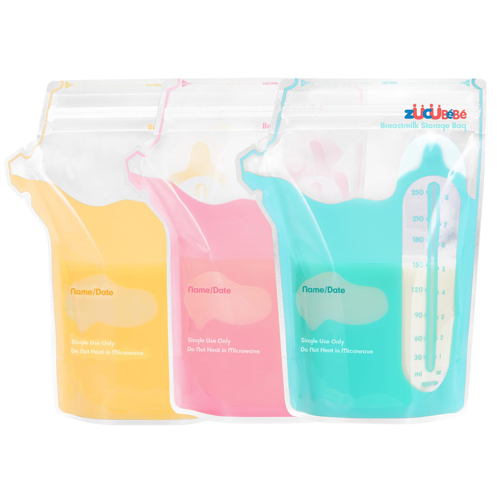 ZÜCÜBéBé zucube breastmilk bags show safe material for storage and transport.