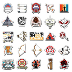 ZULUVINYL archery stickers for scrapbooking craft add playful color.