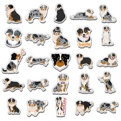 ZULUVINYL Australian Shepherd stickers on luggage personalize travel gear with waterproof durability