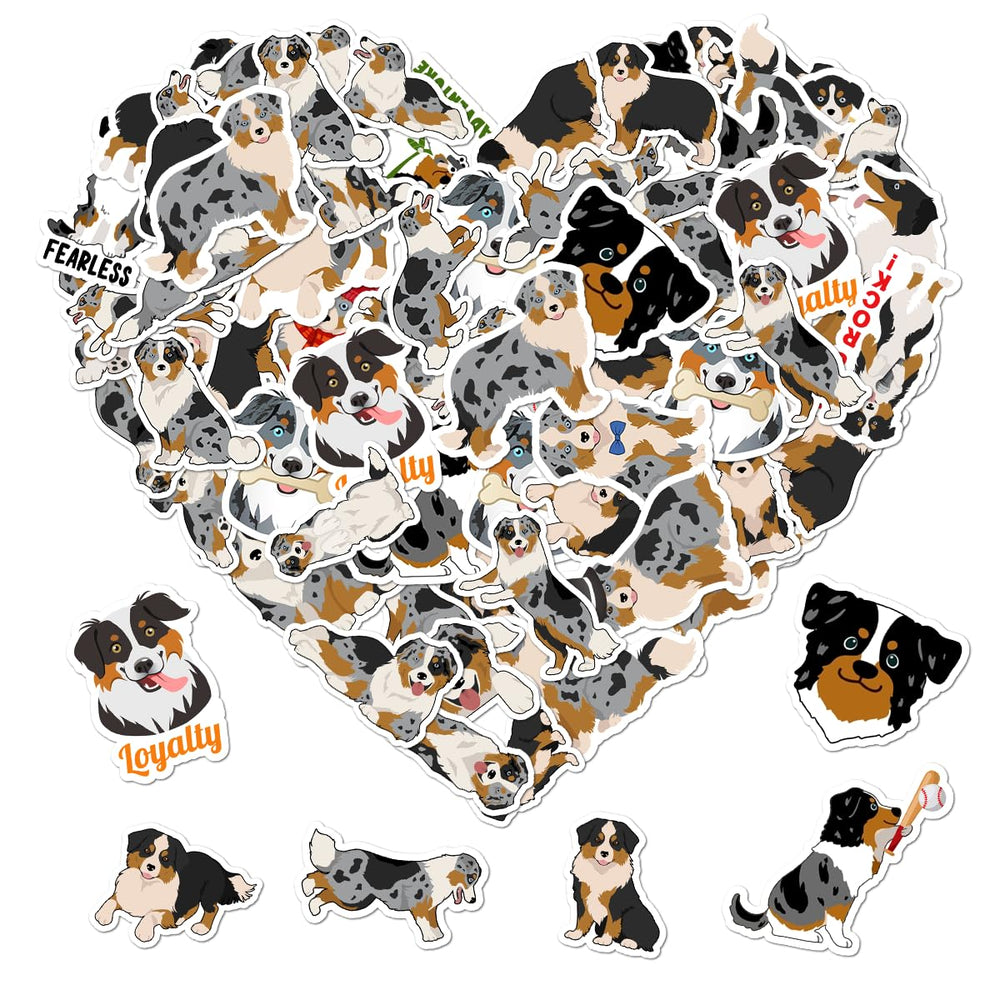 ZULUVINYL Australian Shepherd stickers on water bottle deliver durable color for daily use