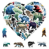 ZULUVINYL grizzly bear stickers for water bottles brighten everyday gear.
