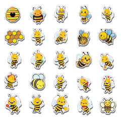 ZULUVINYL bee sticker on laptop—fun color boost and easy removal