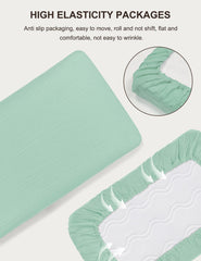 Zurlefy pack-n-play sheet with elastic edge for secure fit.