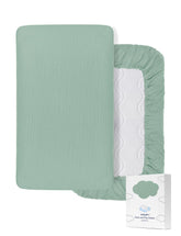 Zurlefy pack-n-play sheet in soft cotton for gentle baby sleep.