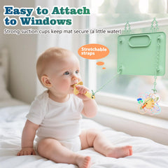 ZYATKSML suction cups demonstrate strong adhesion on smooth surfaces for stable meals.