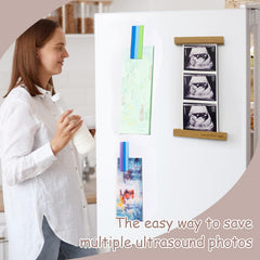 Zyeco wooden ultrasound frame wall-mount option for elegant keepsakes