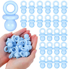 ZYFLSQ 24 blue baby shower pacifiers display for decor and game use