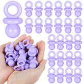ZYFLSQ 24-pcs baby shower pacifiers purple pack for party decor and games
