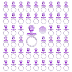 ZYFLSQ 50pieces baby pacifier purple table decor adds warm party ambiance.