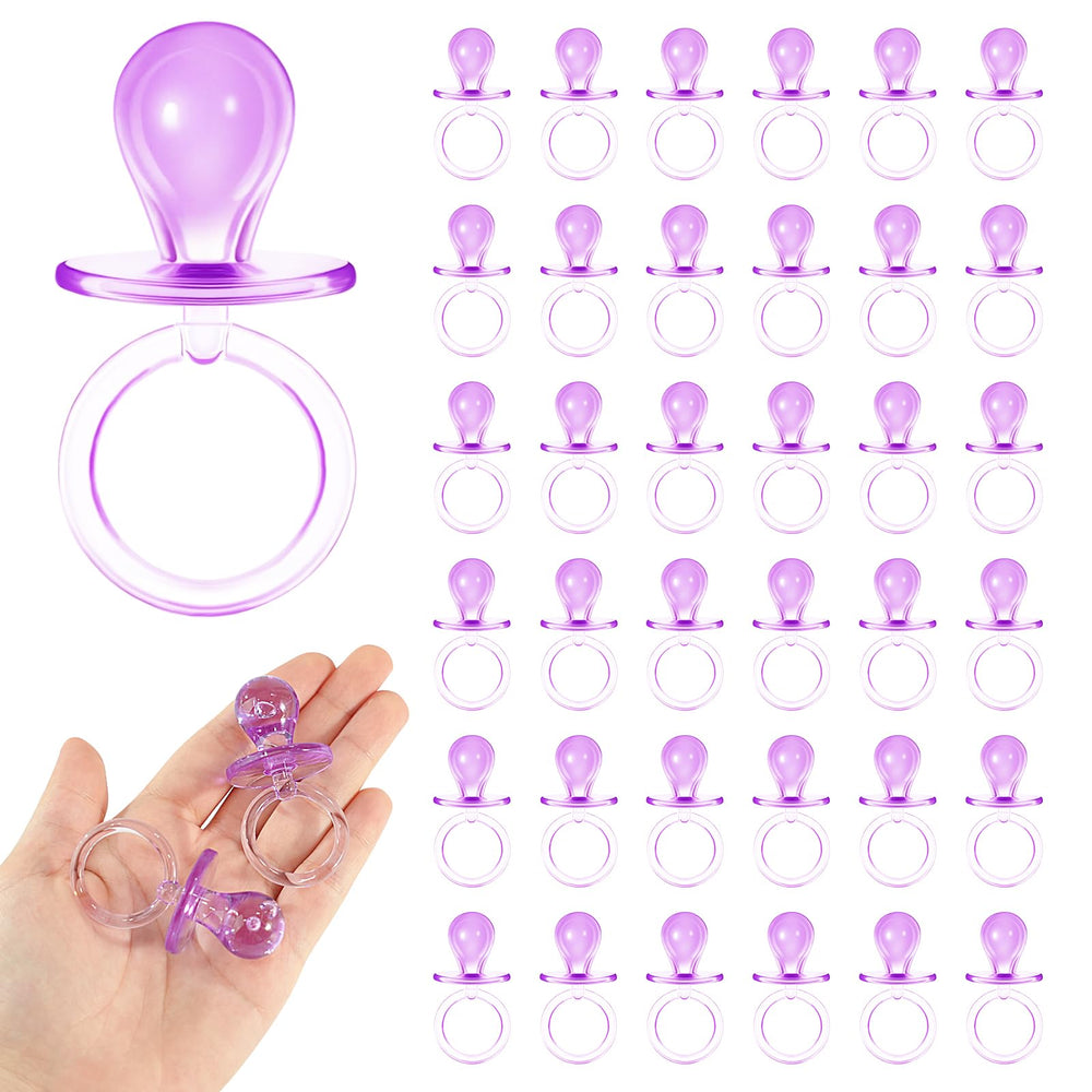 ZYFLSQ acrylic pacifiers collection displayed as cute baby shower decor and keepsakes