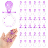 ZYFLSQ acrylic pacifiers collection displayed as cute baby shower decor and keepsakes