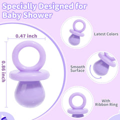 ZYFLSQ mini pacifiers scattered on party table as decor