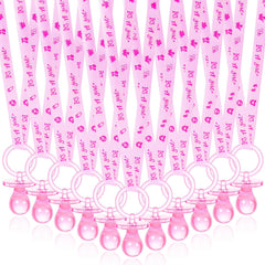 ZYFLSQ pacifier necklaces pink pack for baby showers, ideal as party favors and photo props.