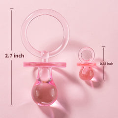 ZYFLSQ pink mini pacifiers 0.85 inch—cute accents for decorations and games.