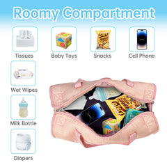 Zyphoria Toddler Airplane Bed pink carry-bag-01 highlights portable travel bag.