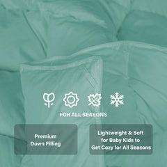 zzlamb Warm Baby Quilt box-construction ensures even fill distribution for coziness.