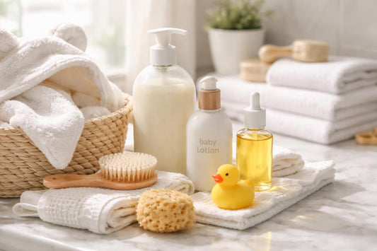 Baby bath essentials for gentle skin in cooler weather