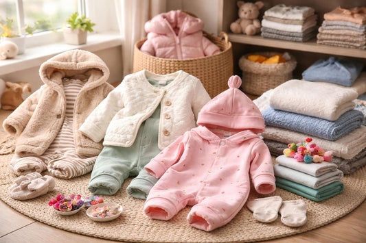 Newborn layered outfits for Canadian seasons