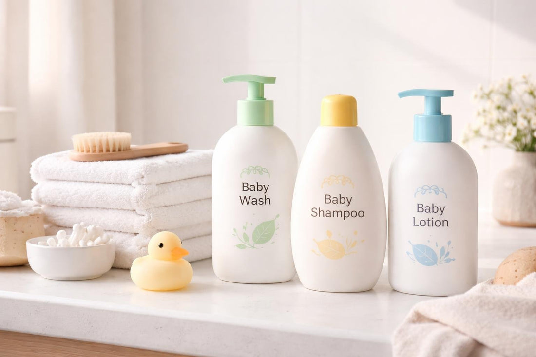 Budget baby bath essentials: wash, shampoo and lotion
