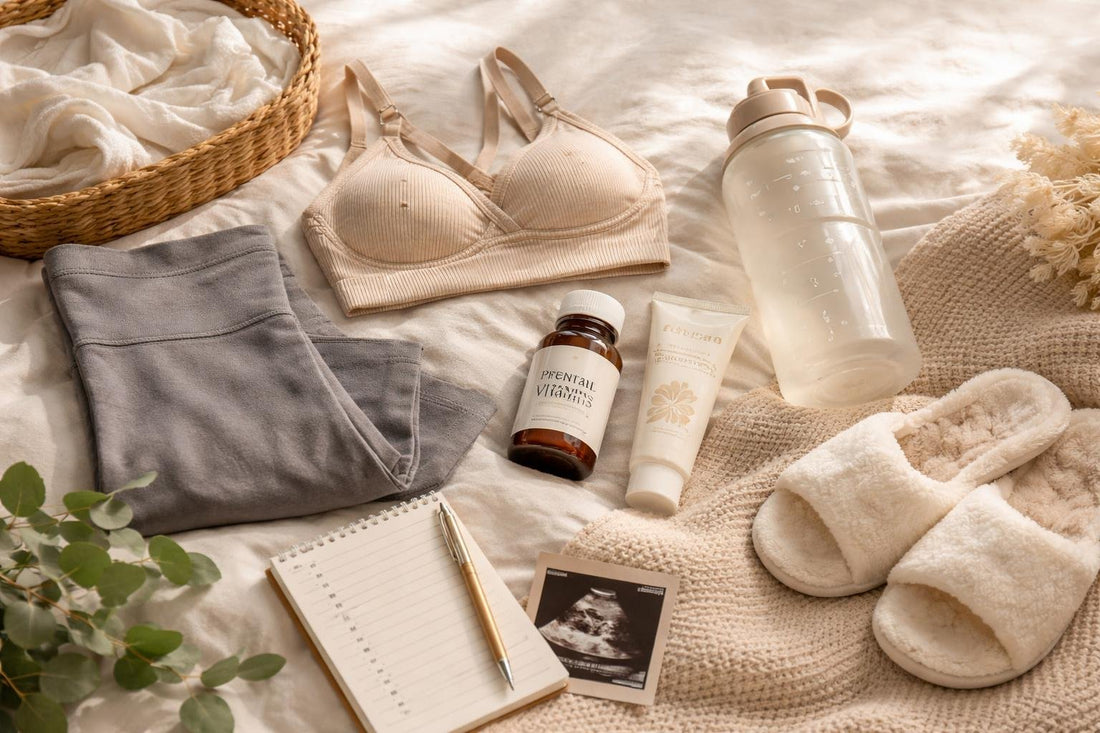 Budget pregnancy care essentials laid out for daily comfort