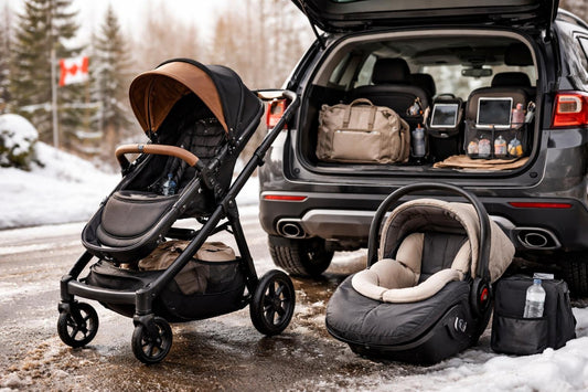 Budget stroller and car accessories for Canadian family trips