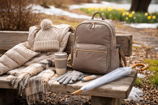Mom accessories for variable Canadian weather comfort and fit
