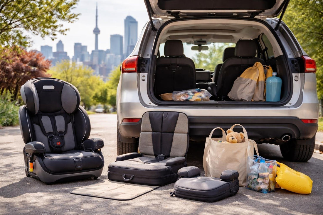Toronto parent comparing car seat safety options