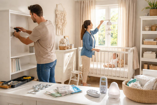 Ontario family fixing home storage and nursery decor