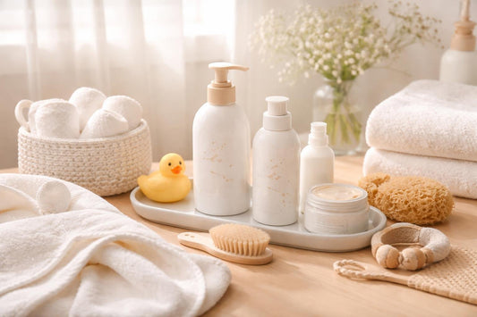 Gentle baby bath essentials for newborn skin care