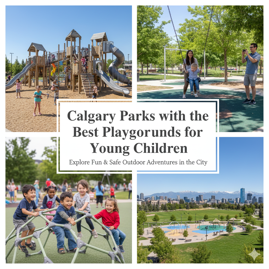Best Calgary parks with playgrounds for young children - family-friendly outdoor spaces in Alberta