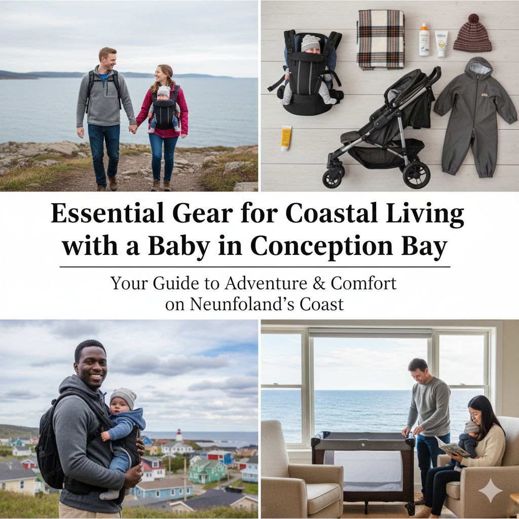 Essential gear for coastal living with a baby in Conception Bay - Newfoundland parent guide
