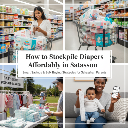 How to stockpile diapers affordably in Saskatoon - budget diaper guide for Saskatchewan parents