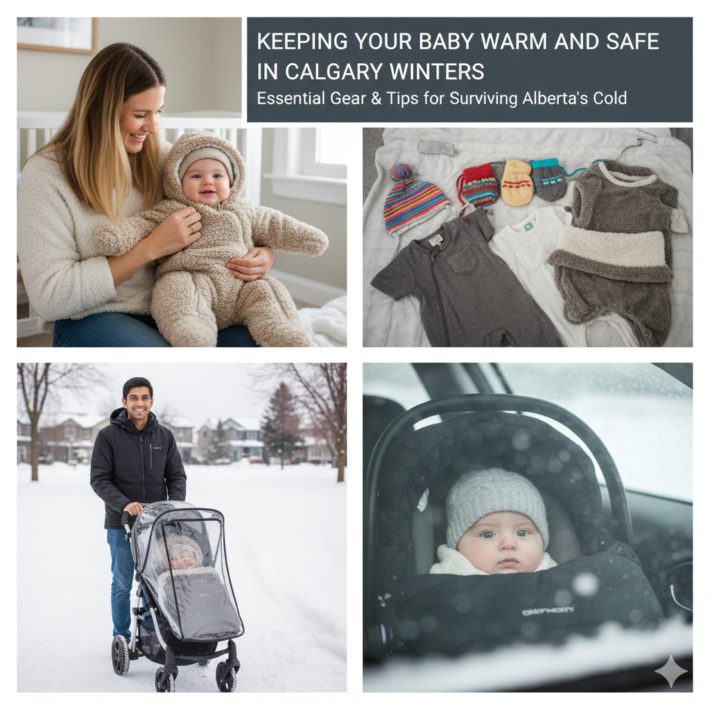 Keeping babies warm and safe in Calgary winters - cold weather guide for Alberta parents