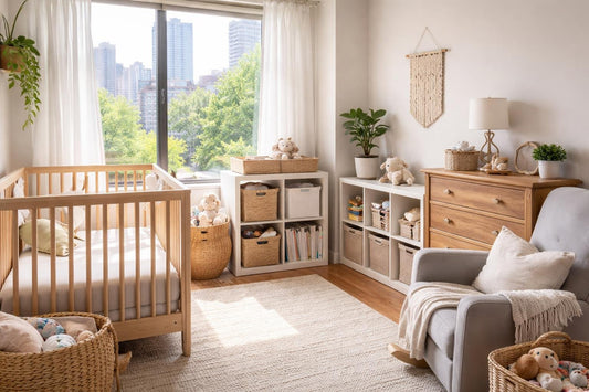 small Toronto nursery furniture and storage ideas